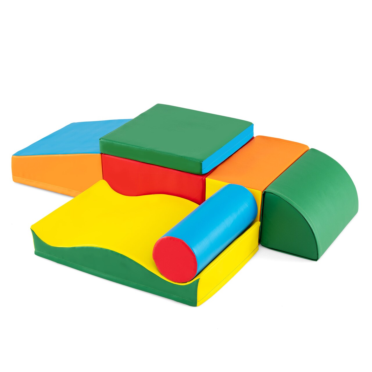 Multi-Color PU Leather Climbing Blocks Set with EPE Foam for Kids’ Play
